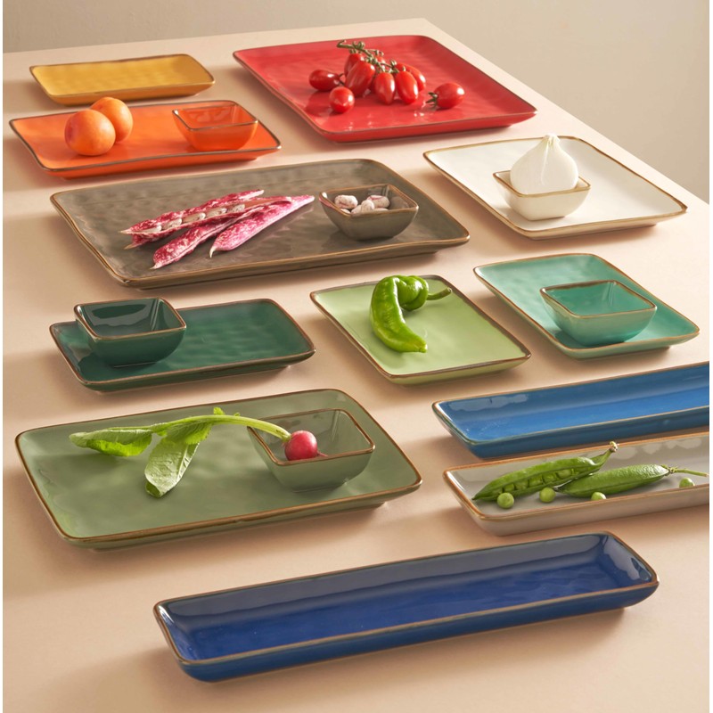 Generic Rectangular Plate, Serving Plate, Large Plate, Stoneware, 27 x