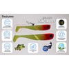 iCapio Fangtasics Bundle Tasty Shrimp, Fishing Lure for Bass, Pike