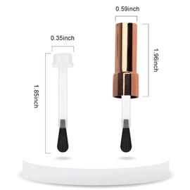 WOKOTO 66pcs Nail Polish Brush Replacement Brush With a Cap Kit Dip Powder Brushes For Liquid Nail Polish Replacement Brushes Gel Nail Soft Brush Head Liquid Nail Brushes Fingernail Brush