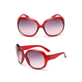 DODO®-Paris Hilton Celebrity Designer Inspired Big Frame Oversized Gradient Lenses Women Ladies Sunglasses (Red)