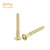 sourcing map Wood Screws M2 x 16mm Slotted Round Head