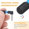 HARFINGTON 4pcs H1/4 SAE Hex Screwdriver Bit 1/4" Hex Shank