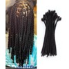 ADIASAI 0.6cm Width 100% Human Hair Loc Extensions 12 Inch