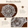 4 Pcs Lace Placemats Retro Lace French Crochet Doilies 13
