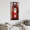 Empire Art Direct "Gas Pump" Mixed Media Hand Painted Iron