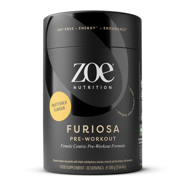 ZOE Nutrition Furiosa Pre-Workout, Fruit Punch - 300g