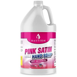 Antimicrobial Hand Soap: Silky Pink Lotion Liquid Hand Wash -Bulk One Gallon (128 oz) Refill Jug. PH Balanced Ultra-Strength. Made In USA (One Gallon)