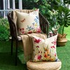 Outdoor Cushion Cover 40 x 40 cm Waterproof Linen Spring