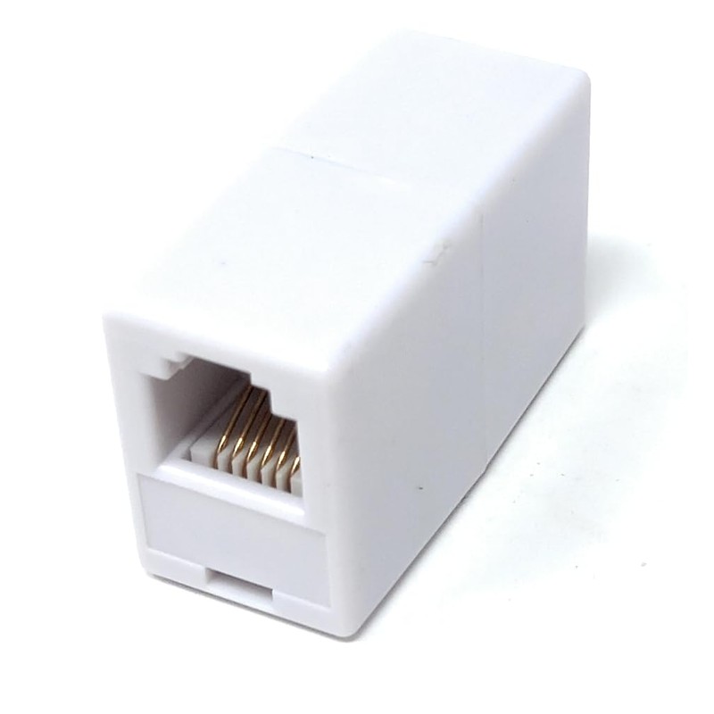 DRUT RJ12 (RJ11) 6P6C 6 Pin Female Coupler Adapter Cable