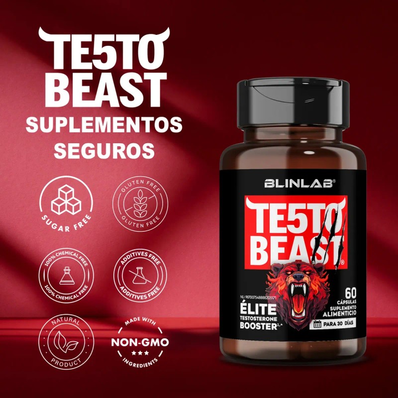 Testo Vitaminas Hombres Precursor Natural Caps Blinlab