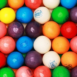 Gumballs for Gumball Machine - 0.5 Inch Mini Gumballs - 4 Lb Bulk Gum Balls for Kids - Gumball Machine Refills - 1040 Pcs Gumballs Bulk Pack - Chewing Bubble Gum for Kids