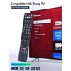 GB118WJSA Replacement TV Remote Control for Sharp Television Fit for