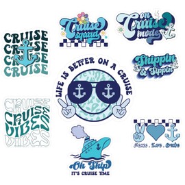Cruise Ship Door Decorations 8 Pieces Bundle Cruise Mode Squad, Funny & Fun Party Decor - Decorative Magnetic Favors For Fridge, Locker, Whiteboard - Ships Stateroom on Carnival, Royal Caribbean MSC