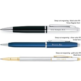 Pen Engraving Services by Crosspenmall