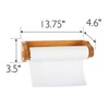 Design House Dalton Paper Towel Holder, Sturdy Solid Wood, Durable,