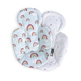 Special Edition: 4moms Newborn Insert for Baby Swing, Baby rockaRoo, Printed on Both Sides, Soft, Little Rainbow