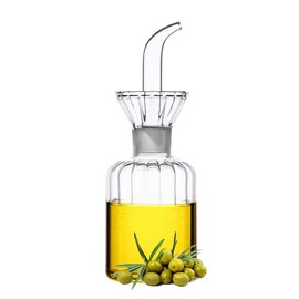 HAIZEEN 5 oz / 150ml Olive Oil Dispenser Bottle/Oil Bottle Dispenser/Oil Cruet, No Funnel Needed Olive Oil and Vinegar Dispenser Glass Cruet Decanter for Kitchen.