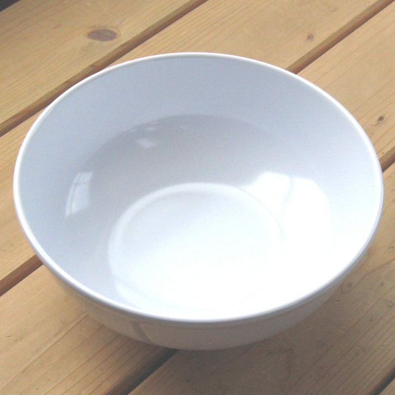 Nagao Tsubamesanjo CS-15W Unbreakable White Tableware, Ramen Enburi 8.3 inches