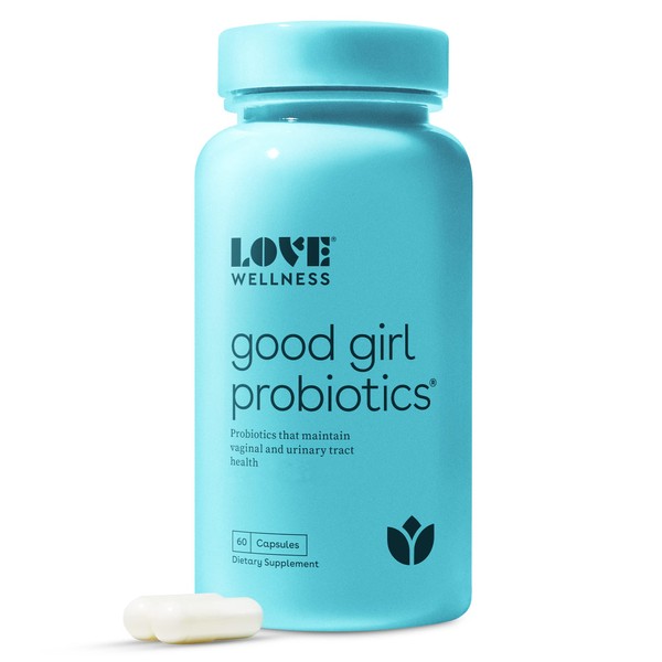 Love Wellness Vaginal Probiotics for Women, Good Girl Probiotics, 120 Count (Pack of 2) - pH Balance Probiotic for Feminine Health with Prebiotics - Urinary Tract Health for Vaginal Odor & Flora