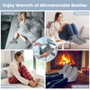 Microwavable Feet Booties for Discomfort Reduction, Heating Foot Warmer for
