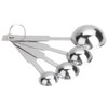 4Pcs Measuring Spoons Set, Premium Stainless Steel Metal Spoon Set,