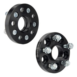 PHILTOP 5x100 Wheel Spacers, Fit for 0, 20mm Thickness M12x1.25 Thread Pitch 56.1 Hub Bore, 2pcs/Black