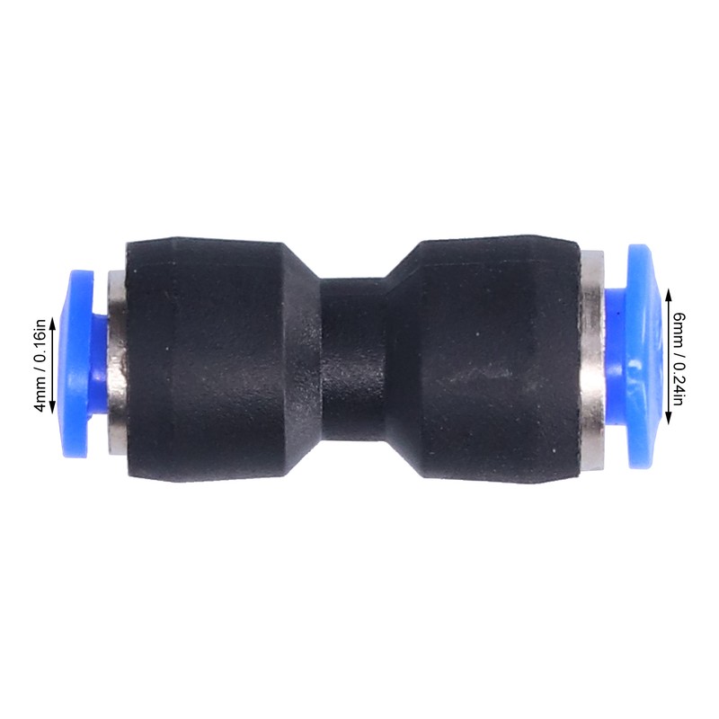 50Pcs Pneumatic Reducing Connector Straight Push in Reducer Fittings for