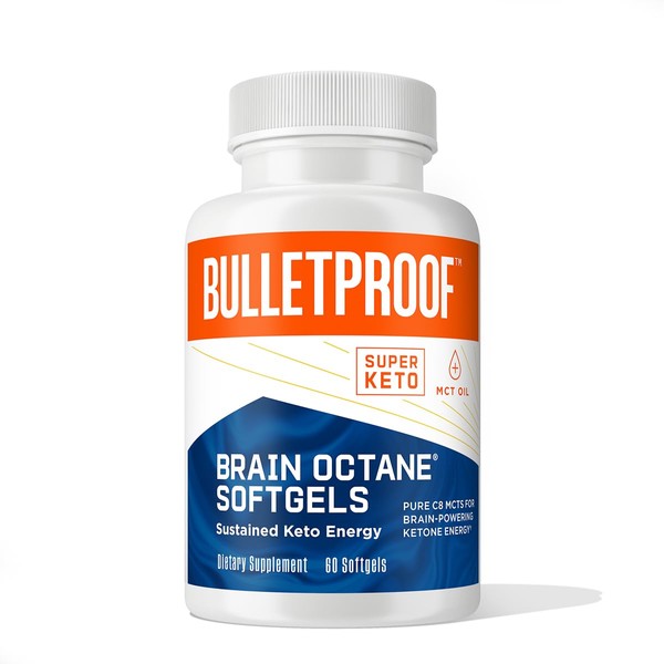 Bulletproof Bulletproof Brain Octane Softgels, 60 Count, Pure C8 MCT