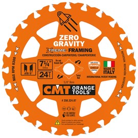 CMT Orange Tool 250.324.07-X10 FRAMING Zero Gravity 7-1/4”x5/8”, 10 Pack
