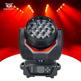USA American Warehouse Free Shipping 19x15w RGBW 4in1 DMX Zoom Wash LED Moving Head LightModel Number: 19x15W LED Zoom Wash Moving Head Light, Lamp Power(W): 350