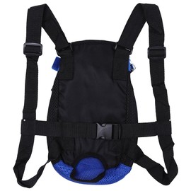 Asixx Mochila para Perro Y Gato, Bolsa de Transporte de Mascota,de Malla de Sandwich,Un Agujero para La Cola del Perro(S-Azul)