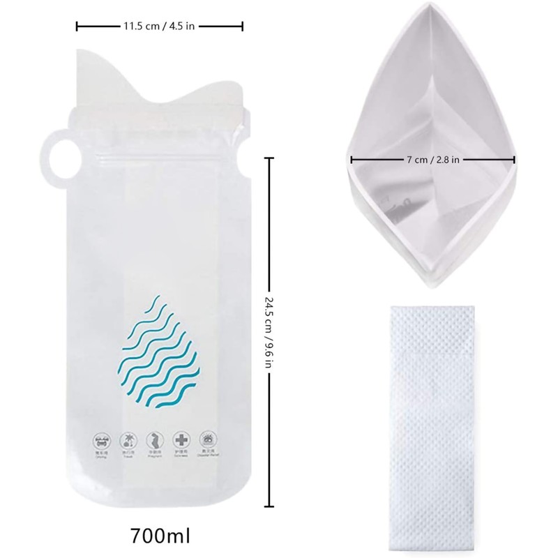 8 Pcs Disposable Urinal Bags Outdoor Pee Bags Unisex Urine
