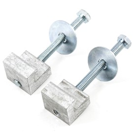 Red Hound Auto Tool Box Tie Downs Premium Aluminum J Hook Crossover Toolbox Pickup Pair 2pc Set