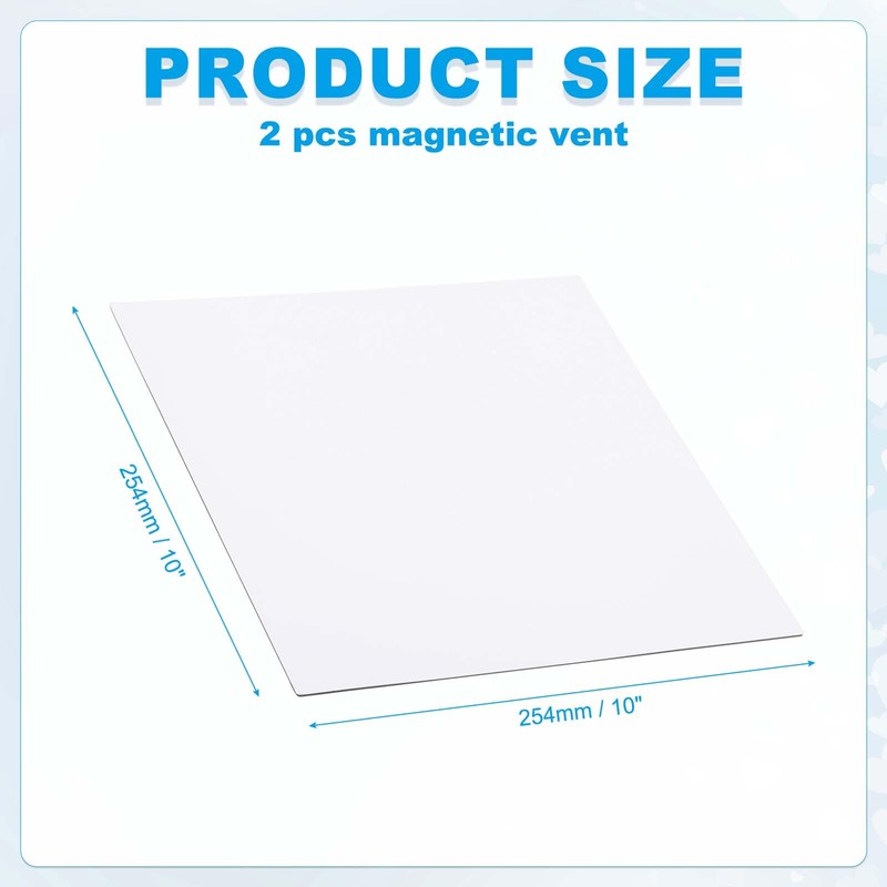 sourcing map 2 Pcs Magnetic Vent Covers, 10" x 10"