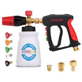 DUSICHIN DUS-018 Foam Cannon Lance Pressure Washer Nozzle Tip Spray Gun 3000 PSI Jet Wash Car Detailing