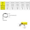 400pcs Stainless Steel Split Rings Kit Fishing Lures Ring Chain