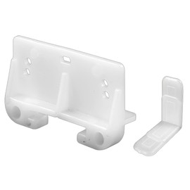 Prime-Line R 7128 1/8 In. x 1-5/16 In., White Drawer Guide Kit (1 Kit)