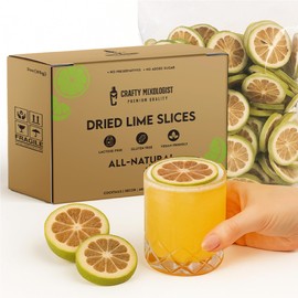 Dried Lime Slices 3oz/85gm 23 to 37 Pcs, Citrus Dehydrated Fruit For Cocktails, Limes For Cocktail and Decor, Cocktail Garnish and Decoration, Dried Lemon Peels, Garnishes for Drink and Juice