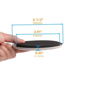 Furniture Sliders for Carpet - Furnigear 8 PCS 3 ½" Furniture Sliders, Heavy-Duty Furniture Gliders Movers for Hardwood Floors, Plastic Moving Pads for Heavy Furniture, Floor Protectors for Carpet