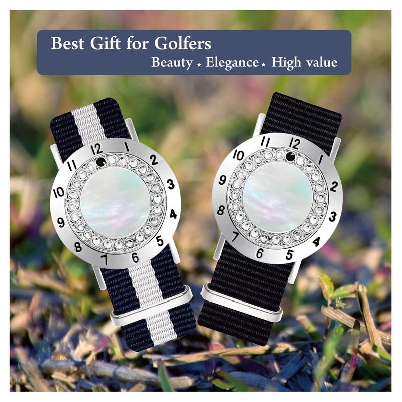 E TRUEE Golf Ball Marker with Golf Stroke Score Counter