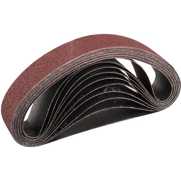 STEBRUAM Sanding Belt 50 x 686 mm,10PCS 40 Grit