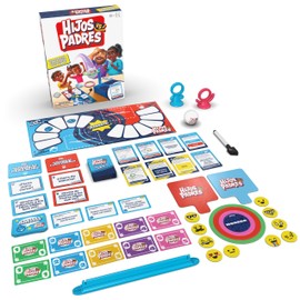 Spin Master Games, Vence a los Padres edición 2025 - Nuevos retos y Tarjetas, Juego Familiar, Ideal para niños, Adultos y Noches de Juegos, de 4 a 8 Jugadores, para Mayores de 6 años