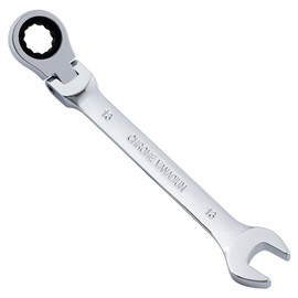 Gedlex Ratchet Wrench 13 mm, Flexible Ring Spanner Ratchet and Combination Spanner, Metric Wrench, Chrome Vanadium Steel Wrench, Abrasion-Resistant, Non-Slip, Anti-fouling