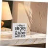 ULTECHNOVO Rustic Wooden Home Sign Tabletop Plaque Stylish Kitchen Decor