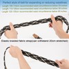 JK Home 3.3cm Wide 105cm Braided Stretch Belt, Elastic Woven