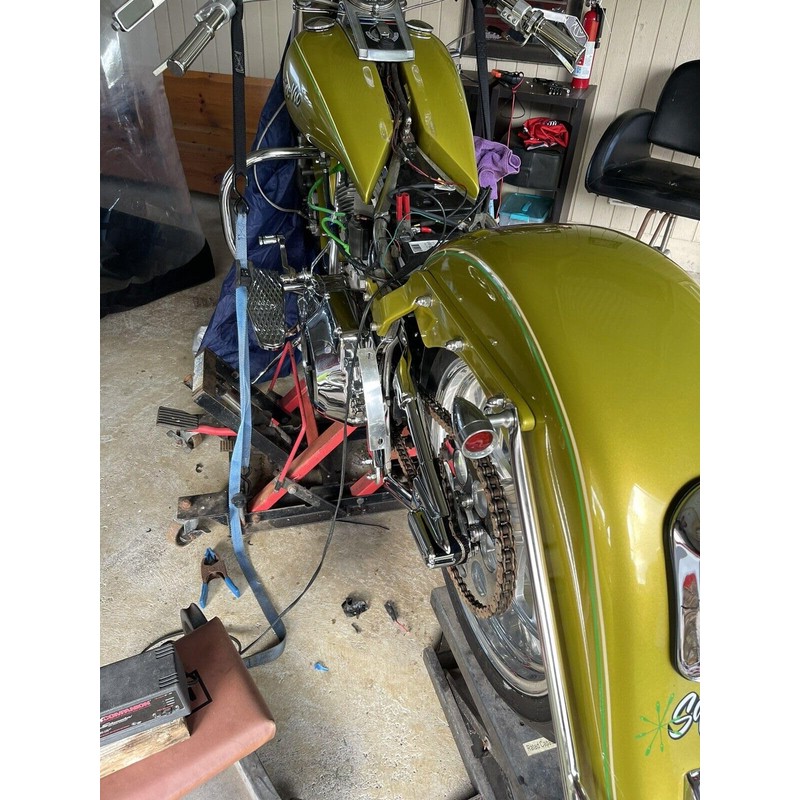 EACCESSORIES EA Curved License Plate Relocation Holder Bracket for Harley-Davidson