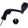2Pcs Black Universal Plastic Power Handle Fishing Reels Crank Rock