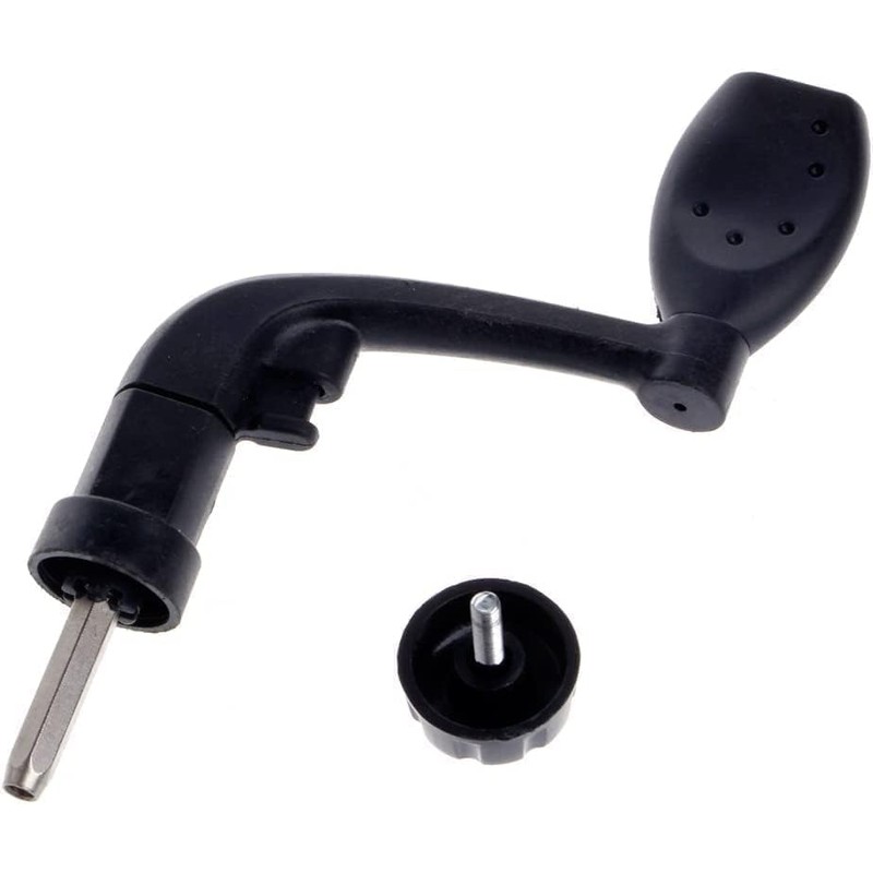 2Pcs Black Universal Plastic Power Handle Fishing Reels Crank Rock