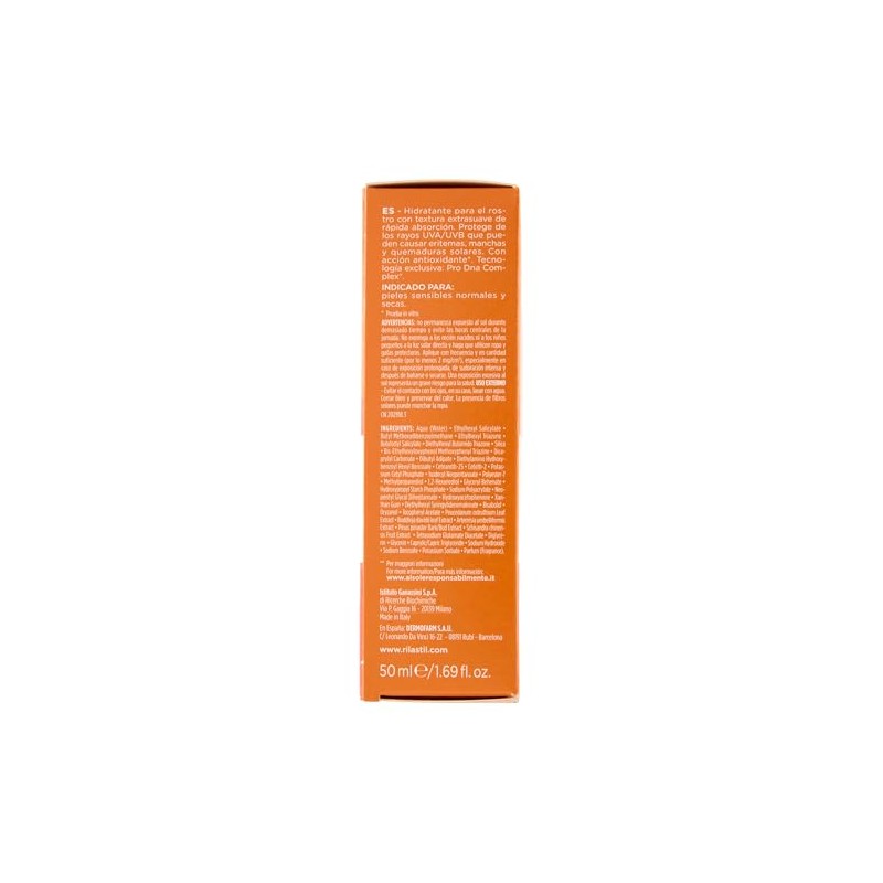 Rilastil Sun System Protector Solar Facial Crema Aterciopelada SPF50+