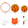 Grooved Silent Basketball 8.3 Inch, Silent Foam Basketball with Wall